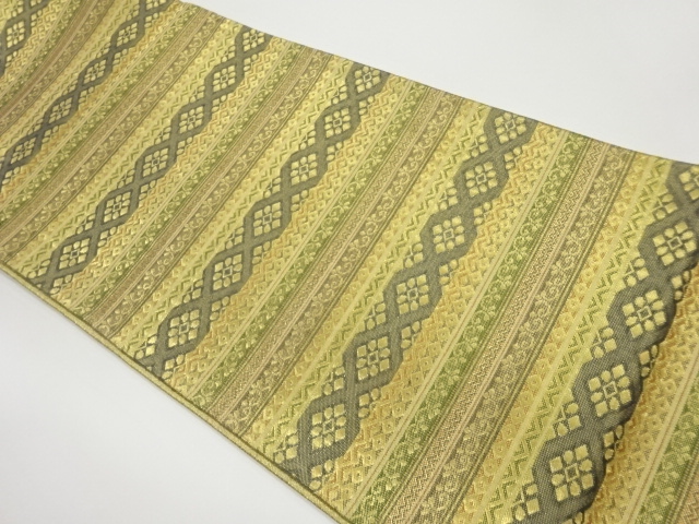 JAPANESE FUKURO OBI / SAGANISHIKI / WOVEN RHOMBUS